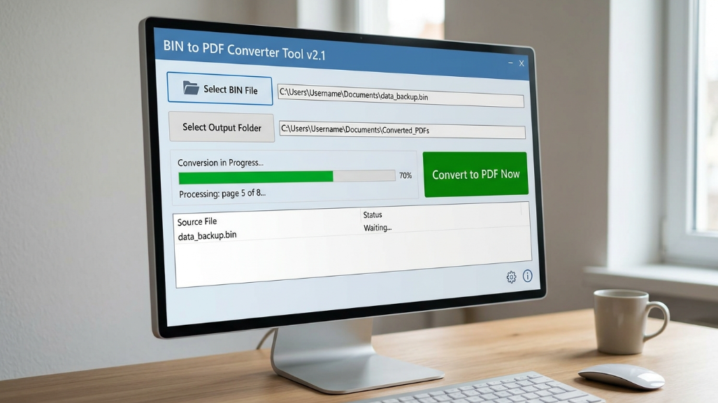 BIN to PDF Converter Tool